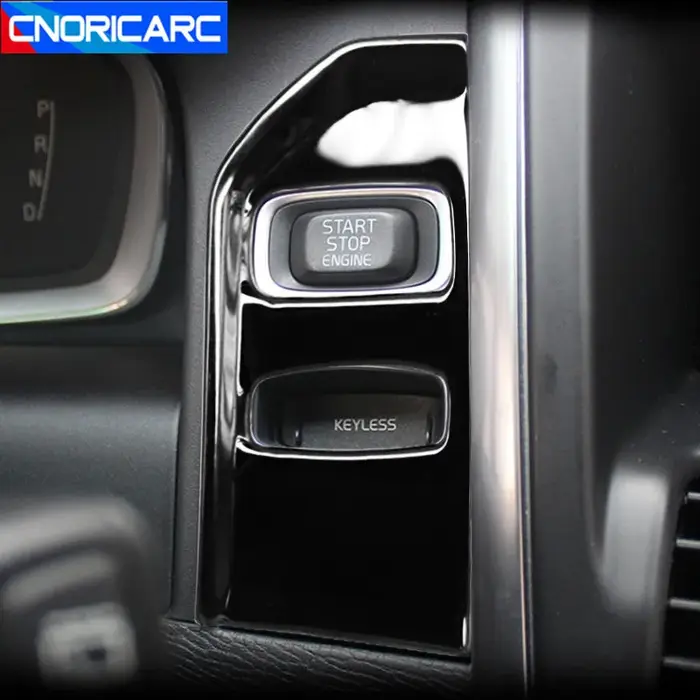 Couvercle de cadre de panneau de console en acier inoxydable pour Volvo XC60 2013-2017 LHD, accessoi