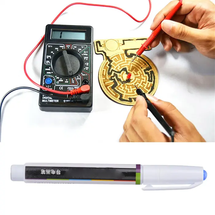 Stylo de peinture à encre conductrice électronique outil de réparation de circuits imprimés pour clavier à distance stylo de peinture électrique occasions électroniques et bricolage