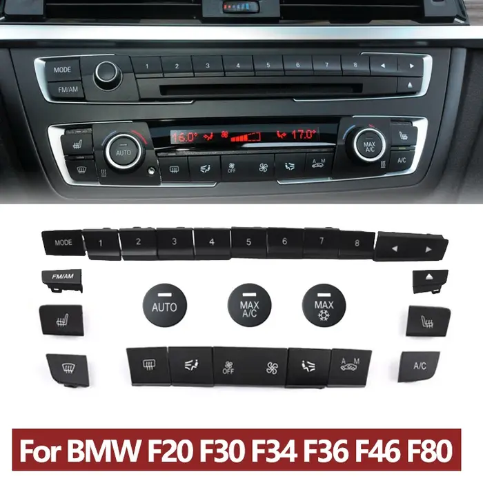 Prada board-Bouton de contrôle de la température de climatisation AC, BMW Série 1, 2, 3, 4 F, F20, F