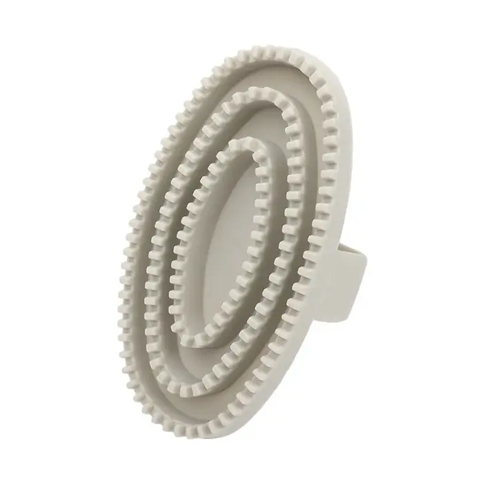 Brosse de massage pour animaux de compagnie à poils en caoutchouc souples, outil de lavage pour chio