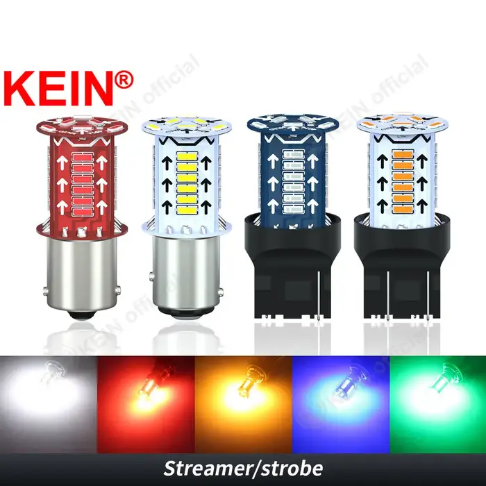 KEIN Flash feu stop 1157 ampoule Led stroboscopique P21W 1156 BA15S BAY15D T20 7440 7443 W21W feu ar