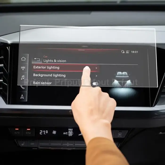 Film de protection d'écran en verre trempé pour Audi Q4 e-tron 2022, protecteur d'écran pour autorad