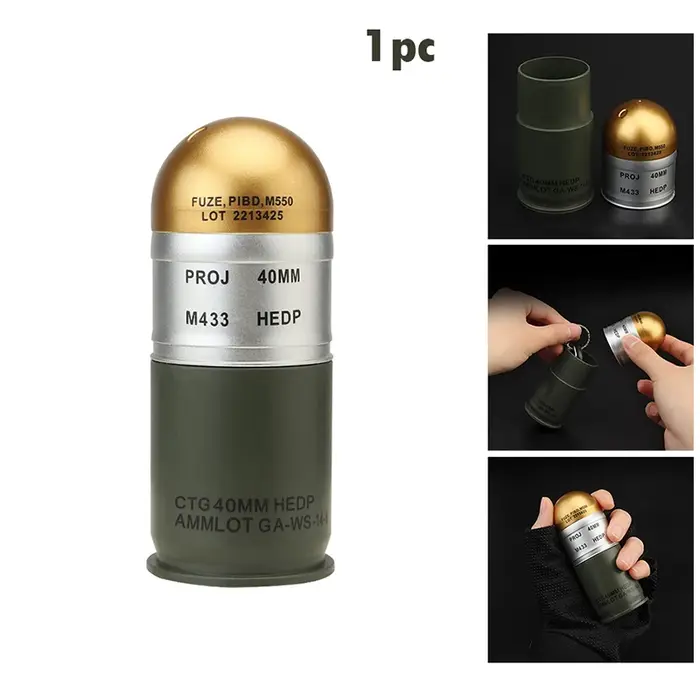 M433 HEDP 40mm cartouche factice Grenade modèle militaire ventilateur Collection jouet cadeau Mini m