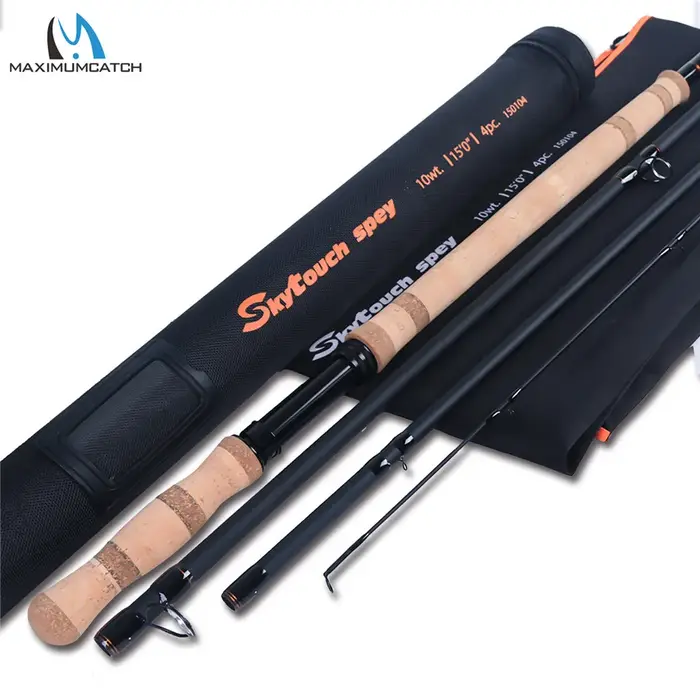 Canne à pêche à la mouche Maximumcatch SkyTouch Switch Spey 11/13/14ft 6-9wt, en fibre de carbone 30