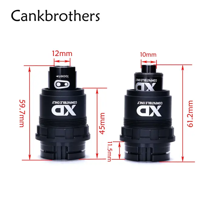 Crankbrothers-pièces de reparación de cojinete de eje de Cassette, cobalto 2/3 XD roue libre 142X12 
