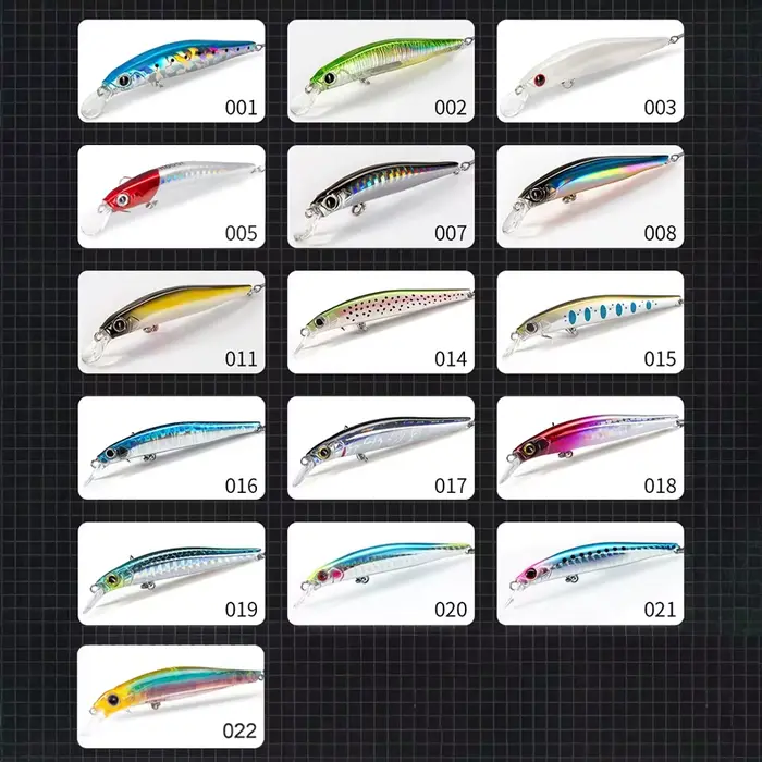 Hunthouse artiste méné leurre de pêche 70/80/105mm coulant Jerkbait Wobblers