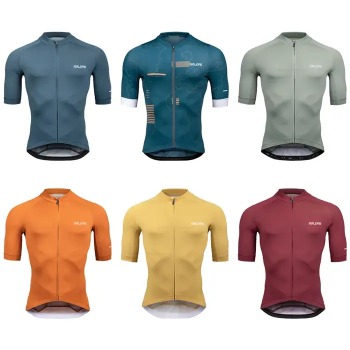 Nouveau maillot de cyclisme Raudax 2026, 11 couleurs, hauts de course cycliste, manches courtes, vêt