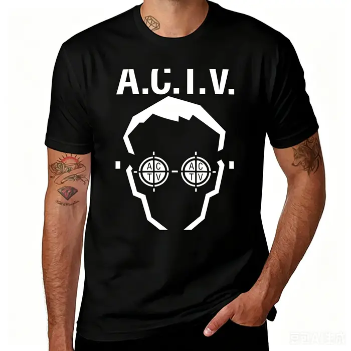 ACTV Valencia 1 T-Shirt en coton pour hommes, hauts mignons, T-shirt de luxe, T-Shirts amusants pour