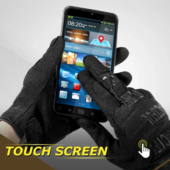 Gants tactiques hommes écran tactile paintball combat randonnée vélo équitation non-dérapant
