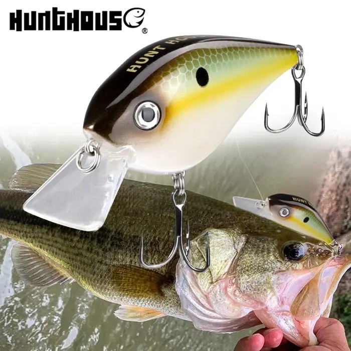 Chasse maison manivelle leurre de pêche flottant 65mm/16.5g Swimbait pour truite bar brochet perche KVD 2.5 Squarebill artificiel lw902