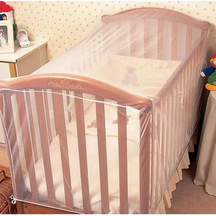 Moustiquaire portable pour lit de bébé, mouches de literie, bande élastique en maille, accessoires a