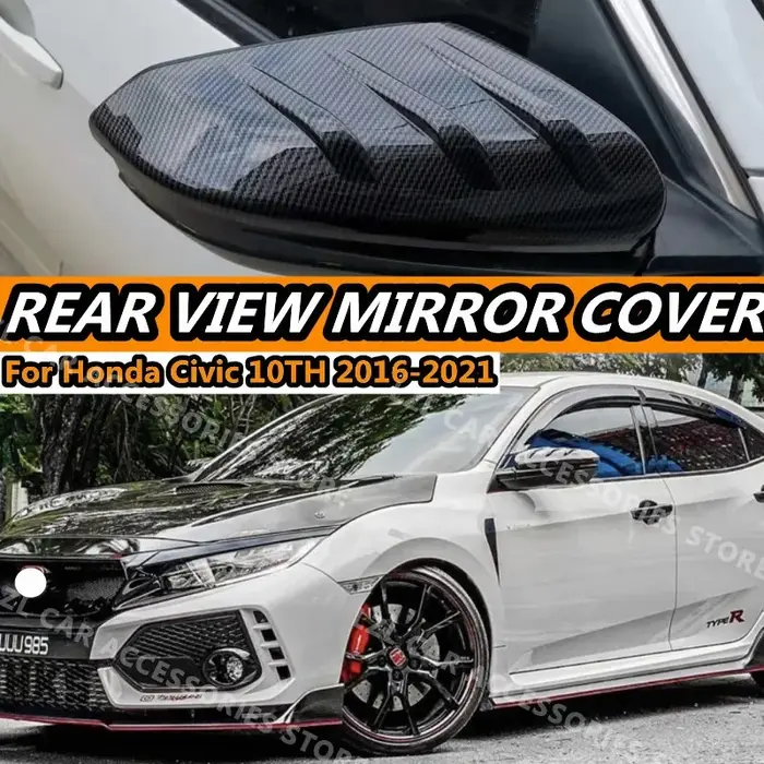 Couvercle de rétroviseur Style MG pour Honda Civic 10th 2016 – 2021 Si type-r, capuchons de rétrovis