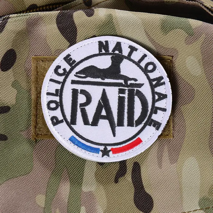 Insigne brodé de la force d'élite RAID de la police nationale française – Patch de collection milita