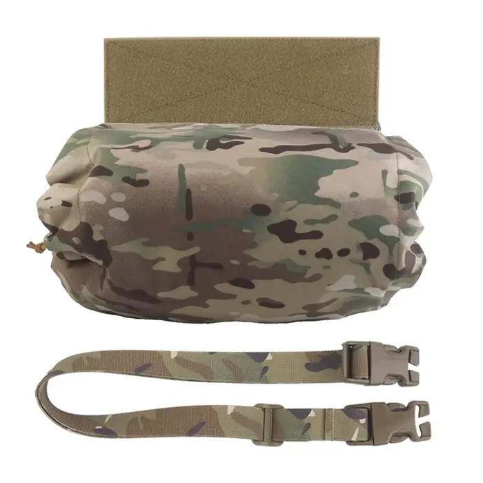 Pochette drop tactique style Ferro - Étui masque à gaz et rangement pour équipement chasse pêche