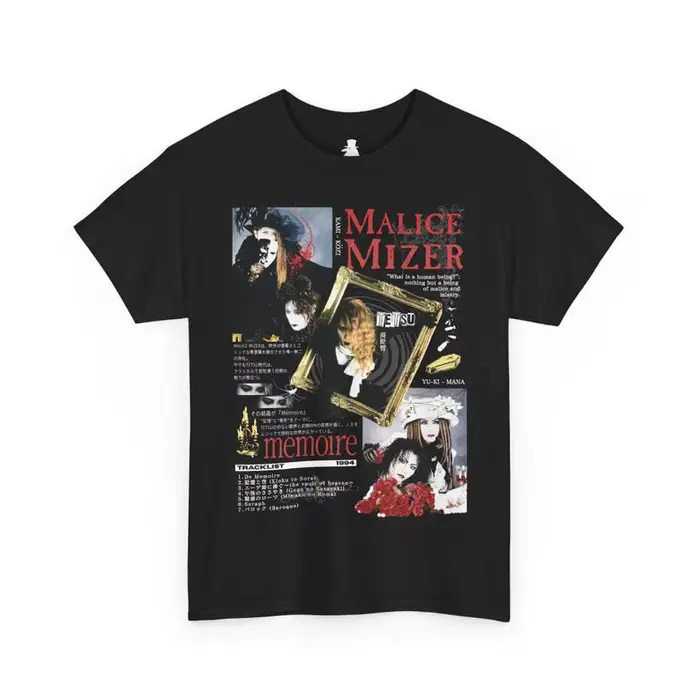 T-shirt Malice Mizer Memoire Album, vêtements surdimensionnés, vêtements de personnalité, vêtements 