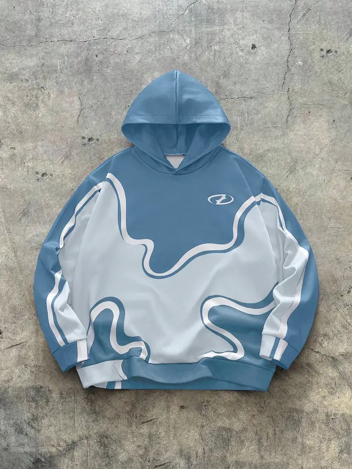 Le nouveau sweat-shirt à capuche pour hommes pour le printemps et l'automne 2025 présente un motif 3