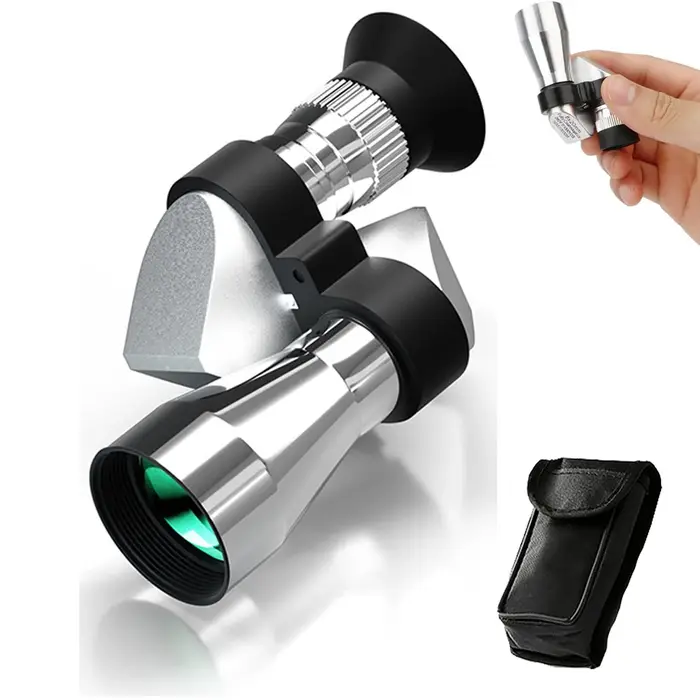 Monoculaire compact 8x20 pour adultes, portable avec adaptateur smartphone pour birdwatching et pêche