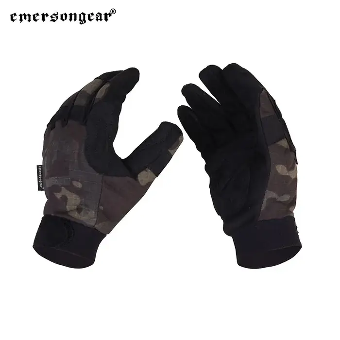 Gants tactiques légers camouflage EmersonGear EM8726 pour chasse, airsoft et combat - Protection complète