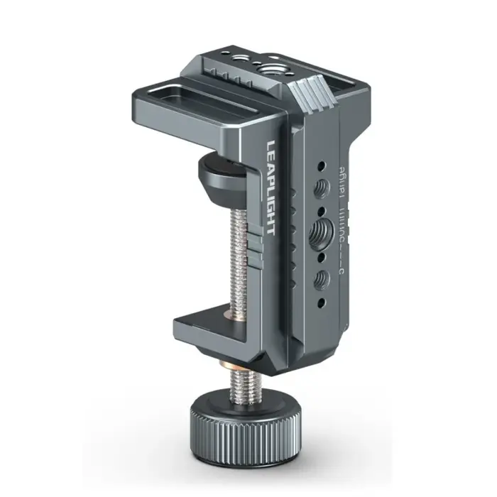 Support de caméra de bureau LEAPLIGHT avec pince en C et fixation NATO 1/4'' pour studio photo, vidé
