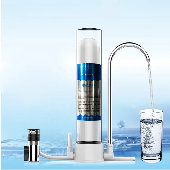 Purificateur d'eau domestique, filtre à eau du robinet direct, cartouche en céramique transparente