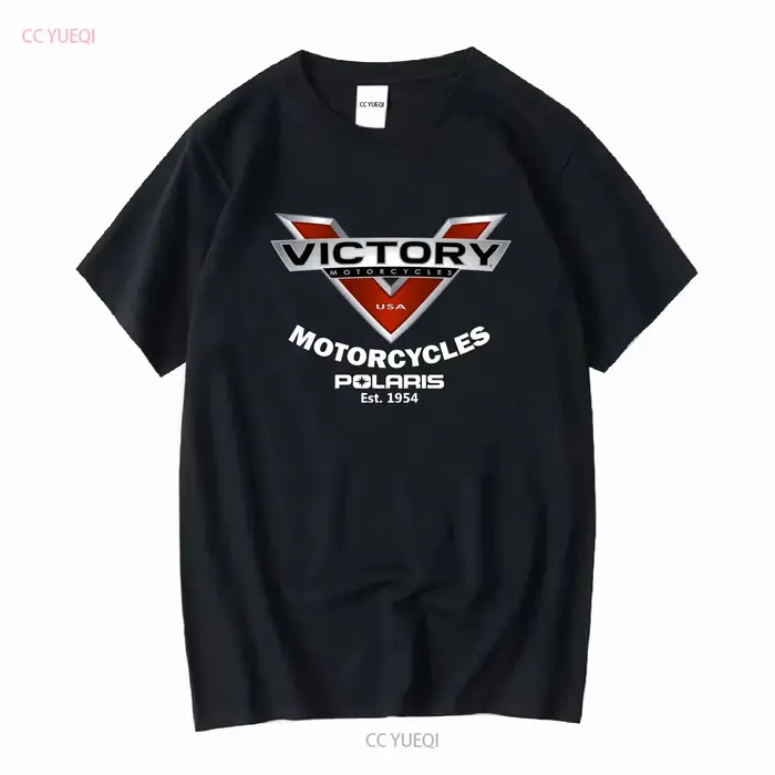 Victory Motorcycles American Logoo T-shirt vintage délavé, haut tendance pour tous les jours, unisex