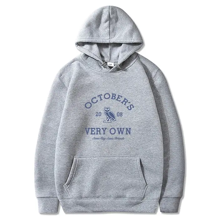 Octobre sweats à capuche pour hommes très propre imprimé à manches longues sweats femmes décontracté