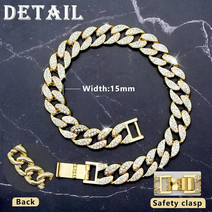Collier de luxe en diamant pour chien