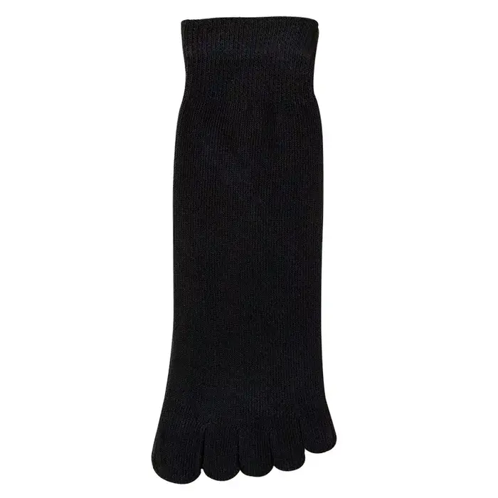 Chaussettes cinq doigts homme coton pur - Absorbant transpiration mi-mollet pour chasse et randonnée