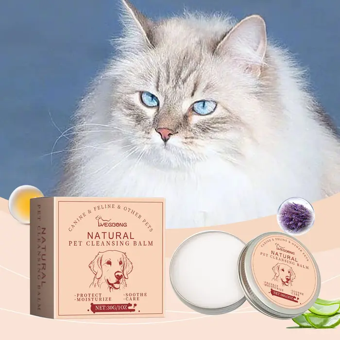  Baume anti-taches pour animaux de compagnie, lingette pour les yeux des chiens et des chats, crème
