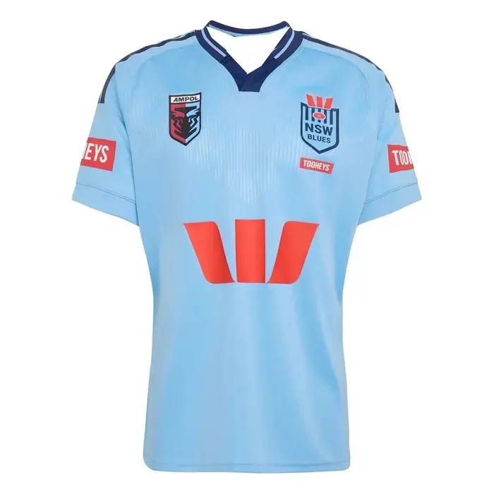 Nouveau maillot de rugby 2026 de l'équipe bleue de Nouvelle-Galles, chemise de culture des supporter
