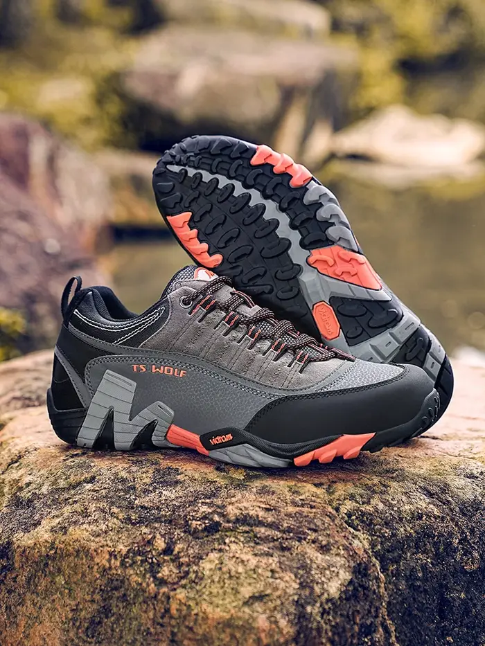 Chaussures de Trekking pour amoureux de l'extérieur, imperméables, bottes de montagne en cuir véritable, chaussures tactiques de chasse en forêt
