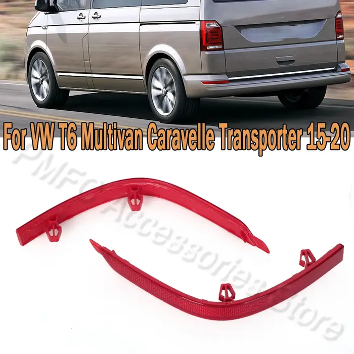 Couvercle de feu stop pour VW T6 Transporter, réflecteur de pare-chocs arrière, feu stop, coque de p