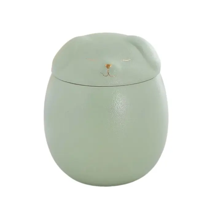 Urne funéraire en céramique pour animaux de compagnie, boîte de rangement de cendres en forme de chi