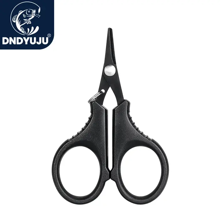 Chromyuju-Ciseaux de pêche en acier inoxydable, revêtement en titane, pince coupante, tresse PE, cou