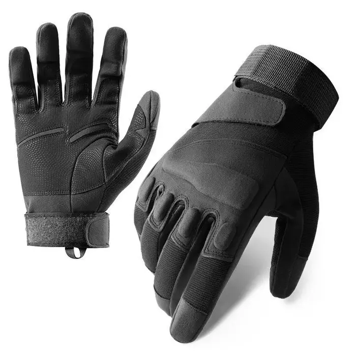 Gants tactiques d'hiver homme coque caoutchouc protection renforcée écran tactile complet