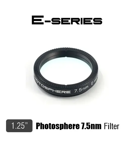 Photosphère pour granulation solaire et détails des taches solaires, First One, 1.25 pouces, 7.5nm, 