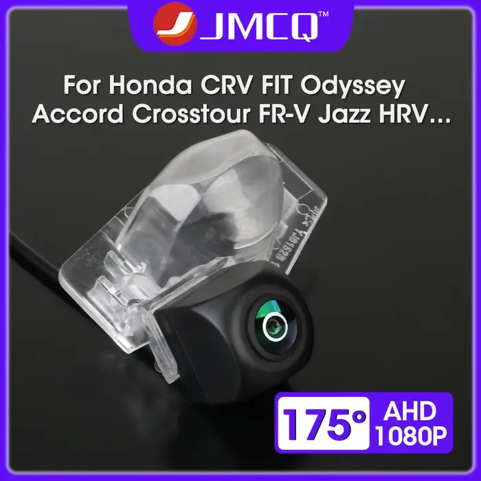 JMCQ 175 ° Caméra de recul AHD 1080P CVBS Caméra de barrage de voiture pour Honda CRV Odyssey Accord