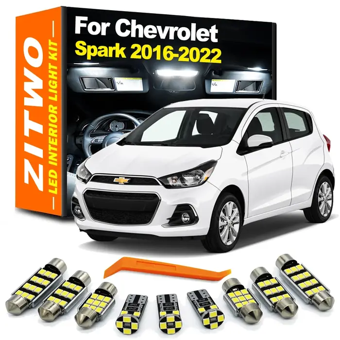 ZITWO – Kit de lampe de plaque d'immatriculation, lumière intérieure LED, 7 pièces, pour Chevrolet C
