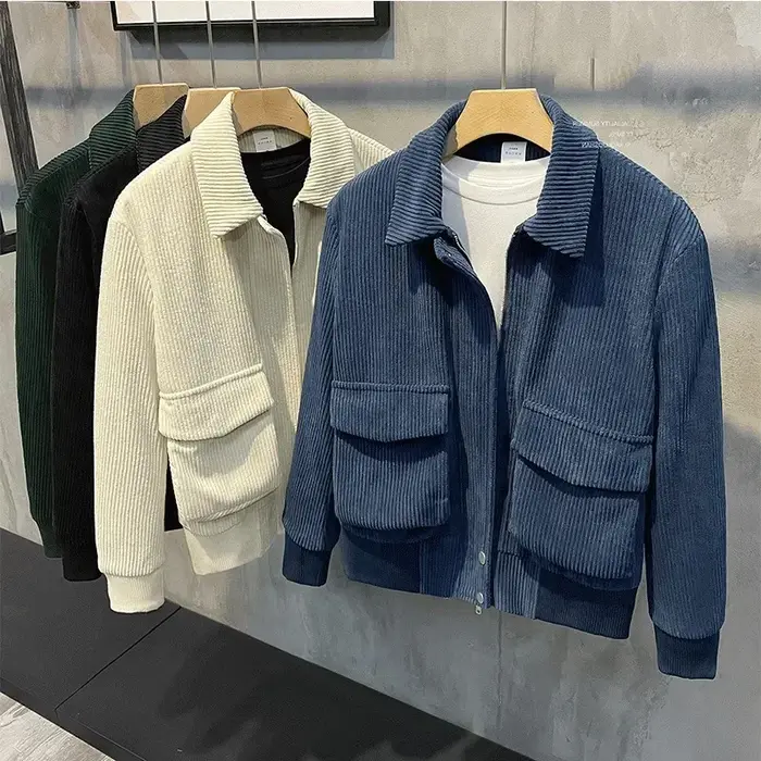 Vestes en velours côtelé pour hommes