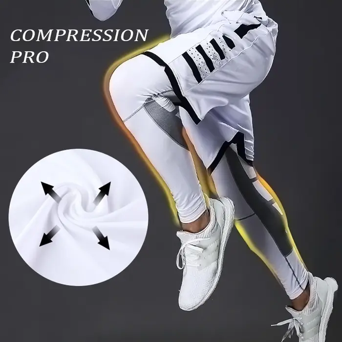 Pantalon de compression élastique pour homme, legging collant, pantalon de survêtement, cyclisme, co