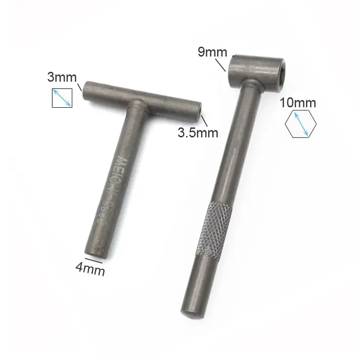 Outil de réglage de soupape de moteur de moto, douille hexagonale carrée, soupape en T essorée, vis 