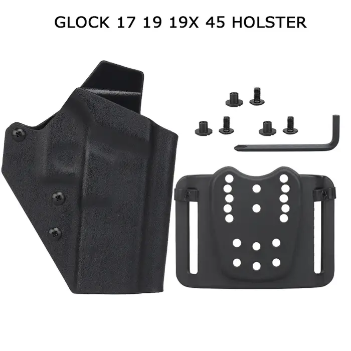 KYDEX – étui de chasse tactique pour pistolet GL17 19 19X 45, étui pour pistolet à ceinture, tractio