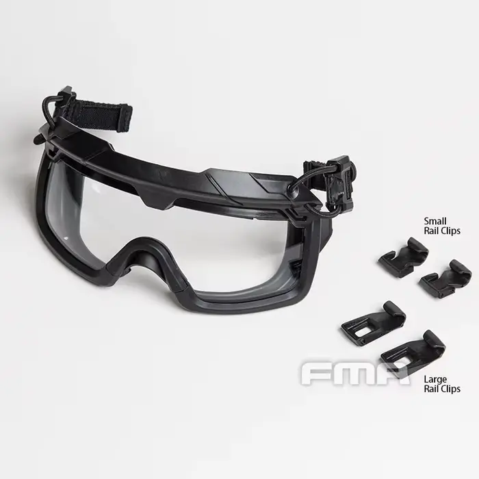 Lunettes anti-buée split 3MM compatibles rails OPS-CORE, protection oculaire pour casques tactiques chasse
