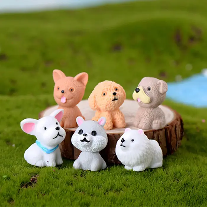 Figurine ours chien miniature