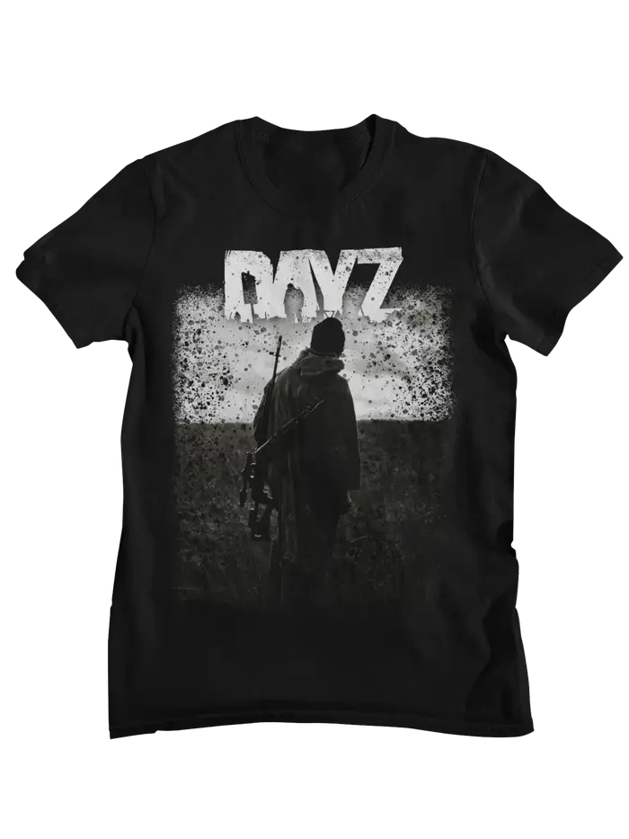 T-shirt graphique de jeu DayZ zombie post-apocalyptique monde ouvert survie hivernale streetwear en coton surdimensionné