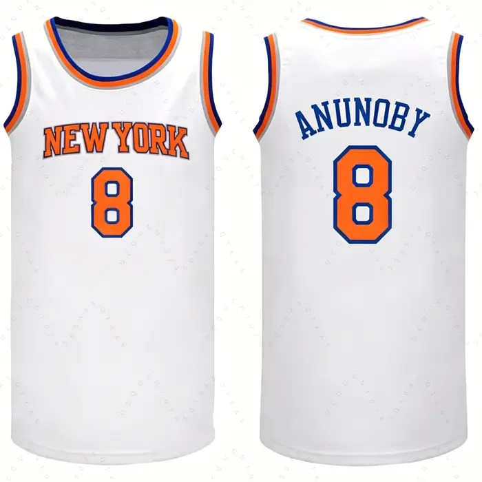 2026-27 New York Jersey Style Champions Finals Brunson # 11 communes # 32 ponts # 25 Anunoby # 8 Har