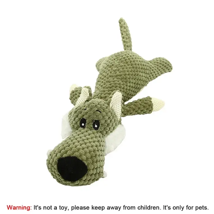 1/3 pièces grand chien jouet résistant aux morsures son en peluche Lion loup éléphant dessin animé j
