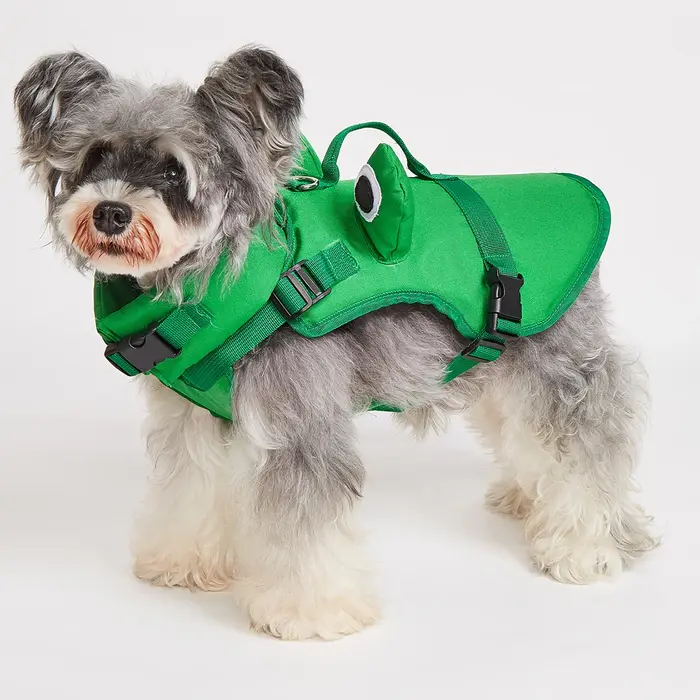 Gilet de sauvetage pour chien améliore la flottabilité réglable pour un ajustement sûr au corps d'animal de compagnie