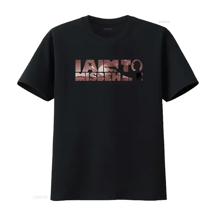 T-shirt Firefly I Aim To Misbehave vintage, tissu doux lavé, pour un usage quotidien, streetwear uni