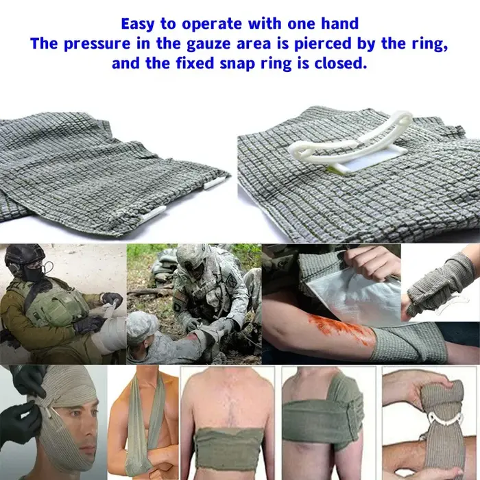 Équipement de survie en plein air, sac Molle, trousse de premiers soins d'urgence IFAK, garrot, bandage israélien